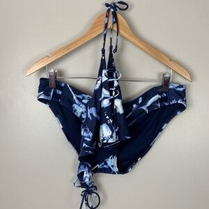 Athleta Blue Floral Bikini